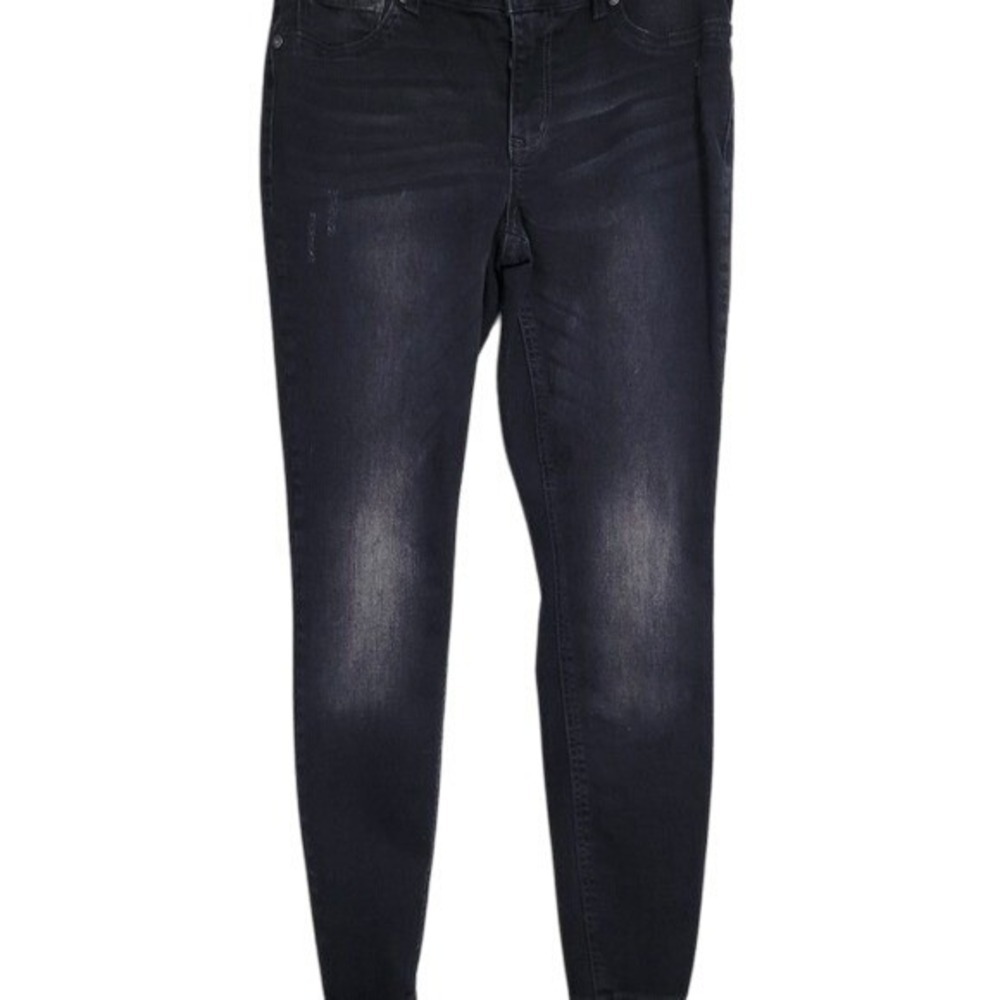 Black Jean Jegging Maurices Black Denim Jeans Size M 28 EUC - Picture 3 of 8